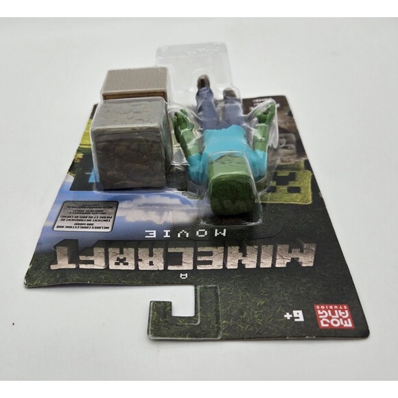 Mattel Minecraft The Movie Zombie Action Figure 2024 Character Toy New - Picture 4 of 7